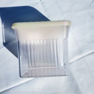 Tupperware Family Mate ● Clear Container W/Pearlescent Seal‎ Lid ● RARE!